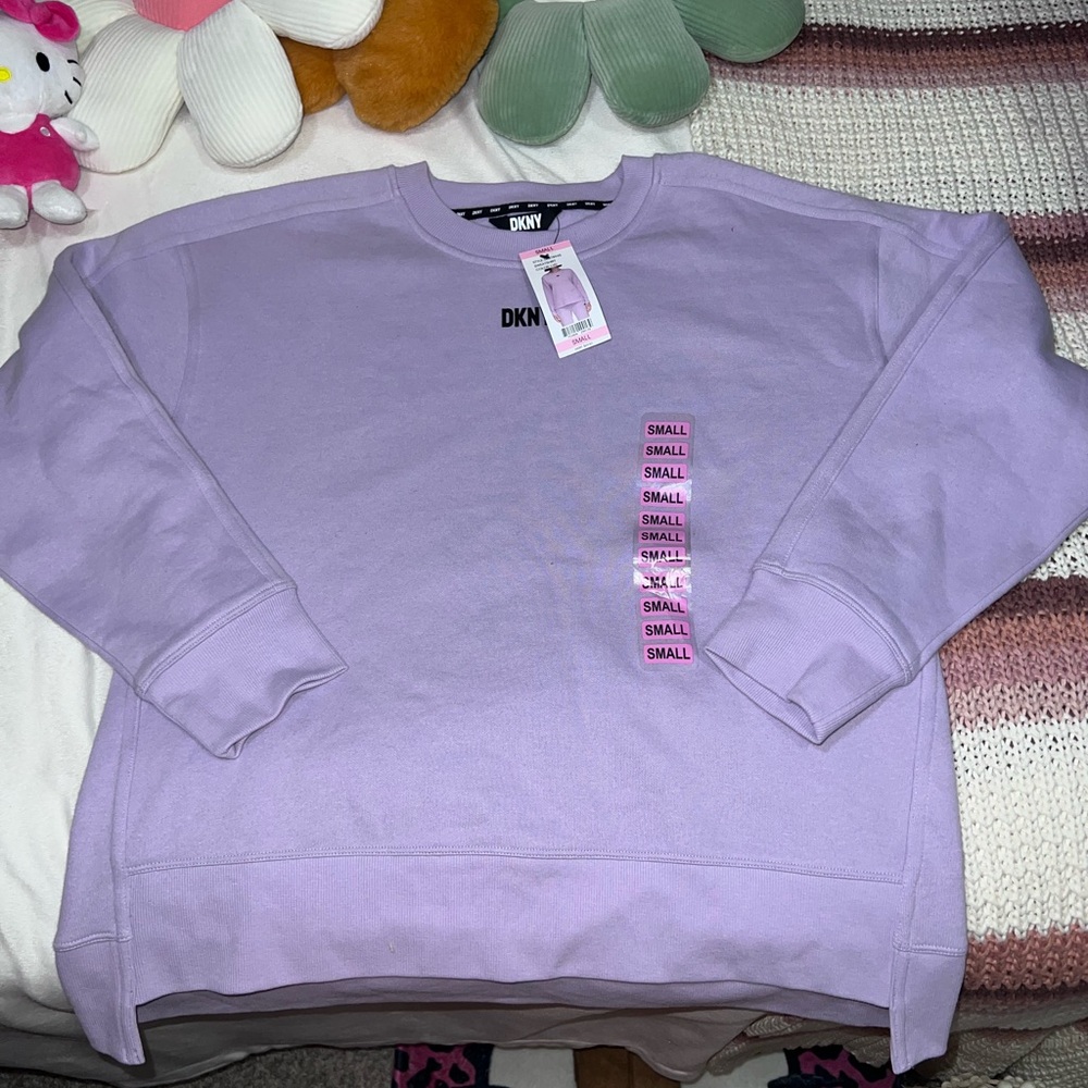 DKNY Women's Light Purple Crew Neck Sweater